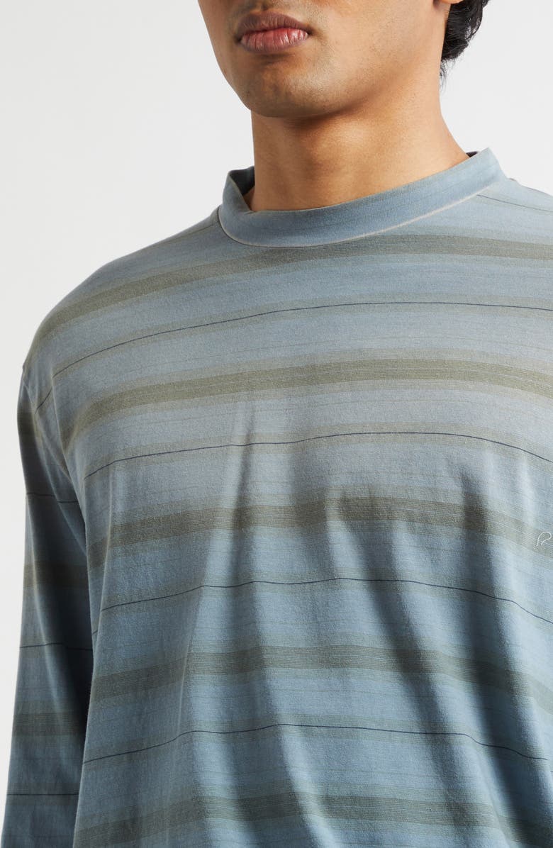 OUR LEGACY Box Stripe Long Sleeve T-Shirt, Alternate, color, Spray Fade Ghost Stripe