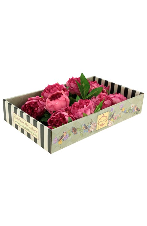 Ruffled Peony Natural Touch, Box of 6