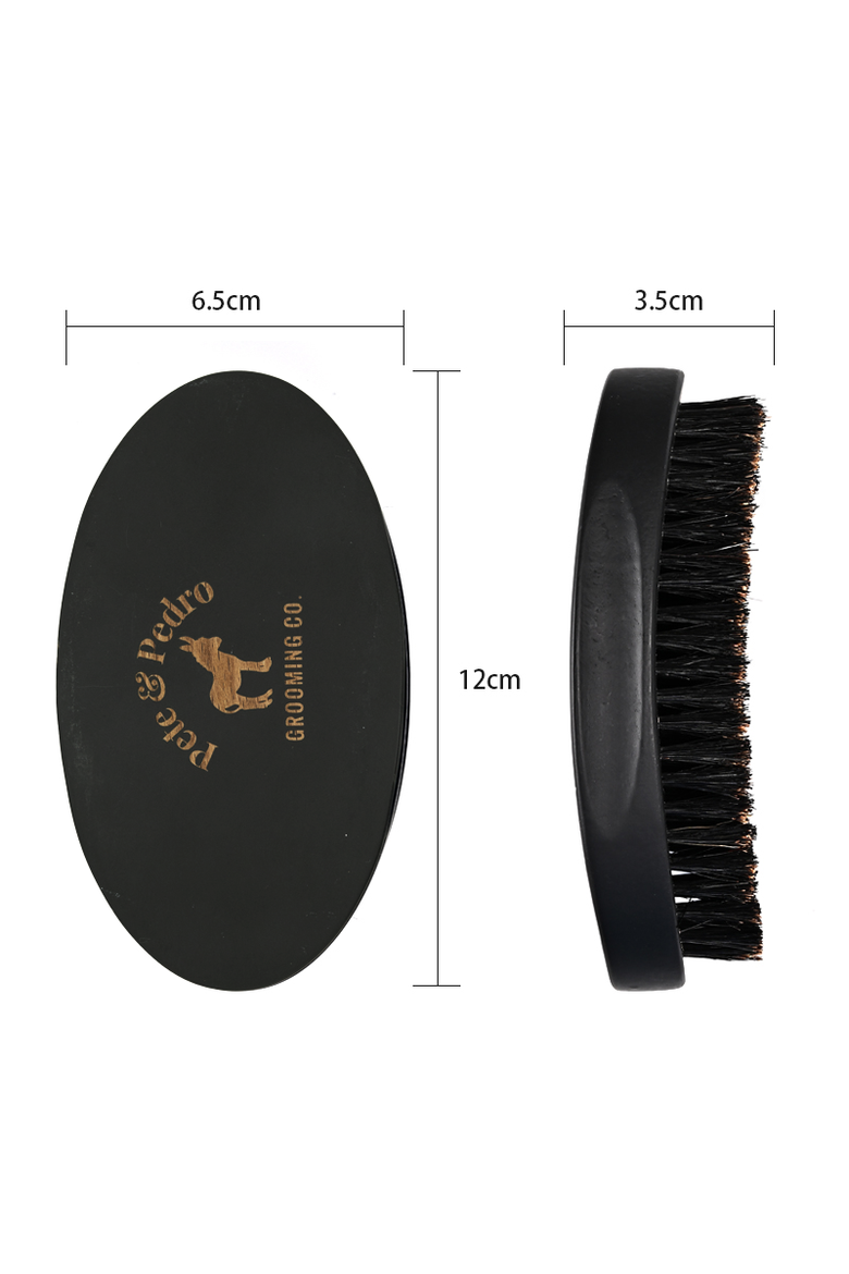 Oval Military Men's Hair & Beard Brush, Alternate, color, None
