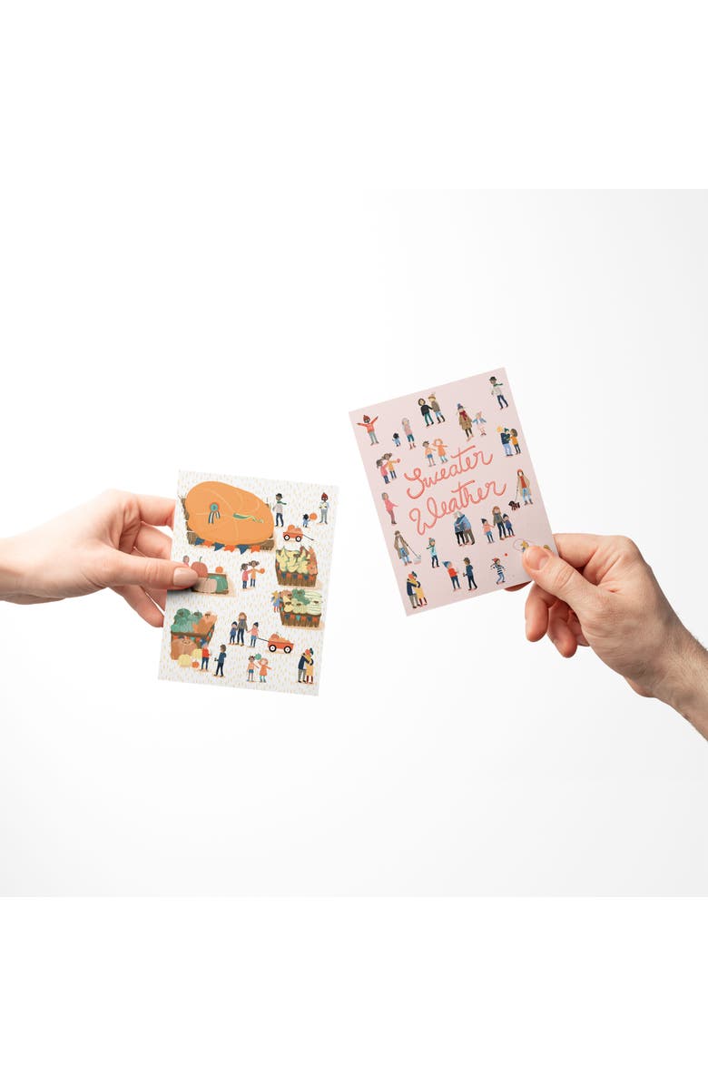 Ramus & Co Pumpkin Thanksgiving, Turkey Gathering, Sweater Weather Fall/Autumn Greeting Card Pack Sets, Alternate, color, Multi-Pack