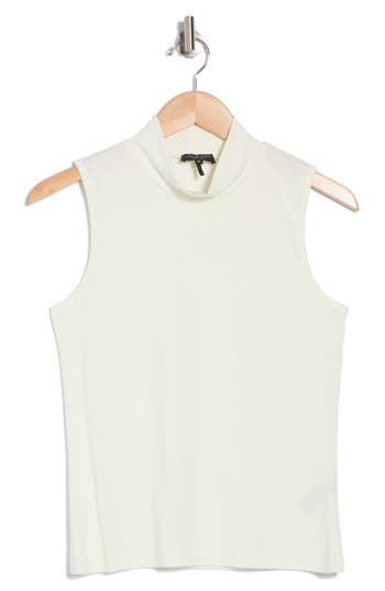 Rag & Bone Arina Turtleneck Tank In Off White