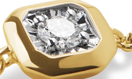 Monica Vinader Asscher Lab Grown Diamond Bracelet In Gold