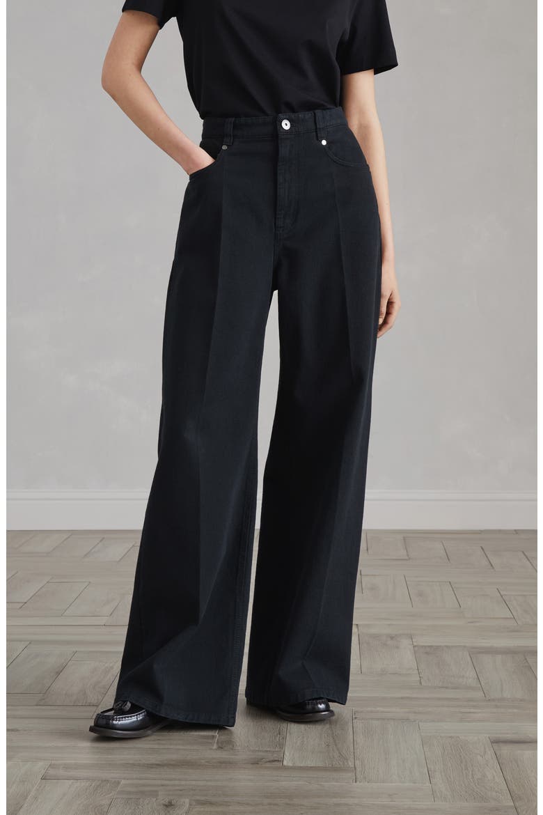 Relaxed trousers, Alternate, color, Black