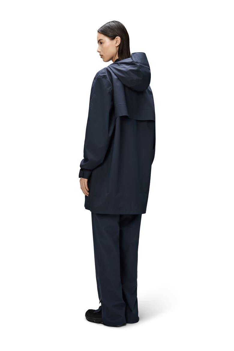 Suva Hardshell Hooded Long Rain Jacket, Alternate, color, NAVY