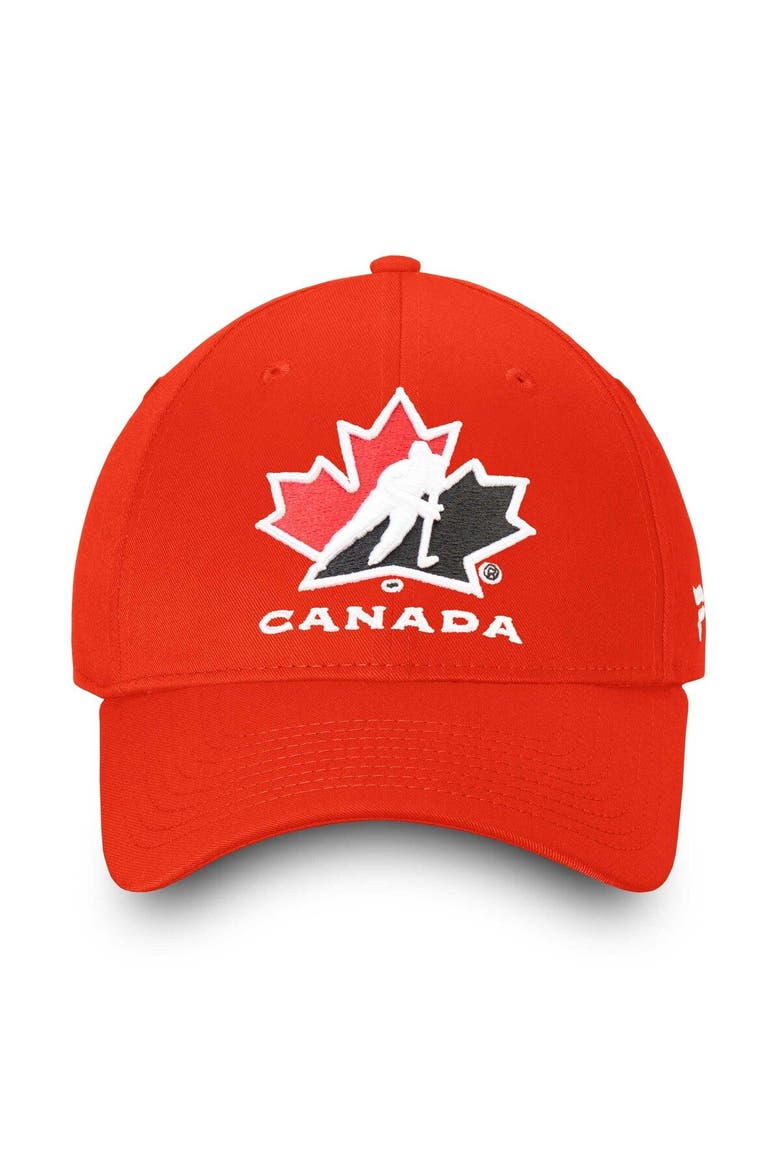 Men's Fanatics Branded Red Hockey Canada Core Adjustable Hat, Alternate, color, Red