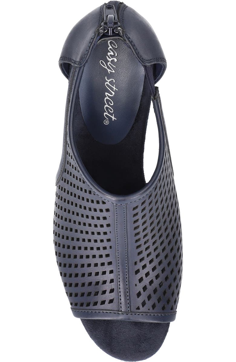 EASY STREET Amira Laser Cut Pump, Alternate, color, Navy