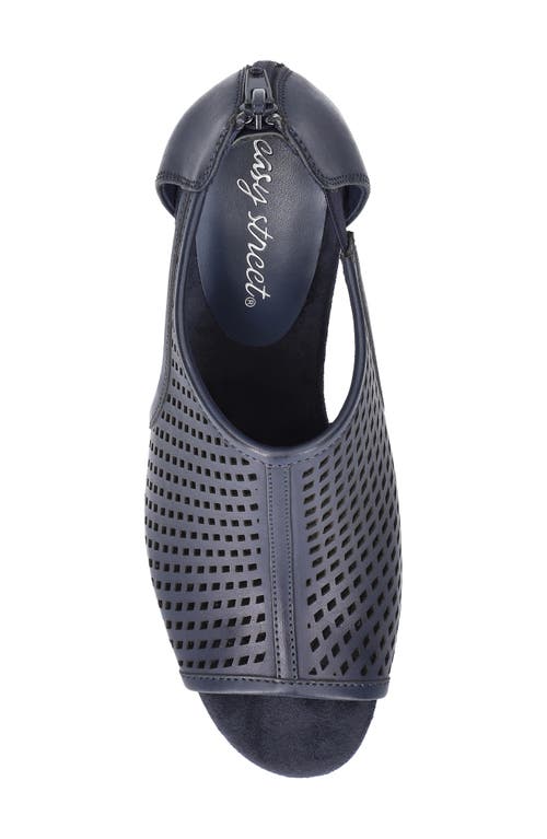 Easy Street Amira Laser Cut Pump In Navy