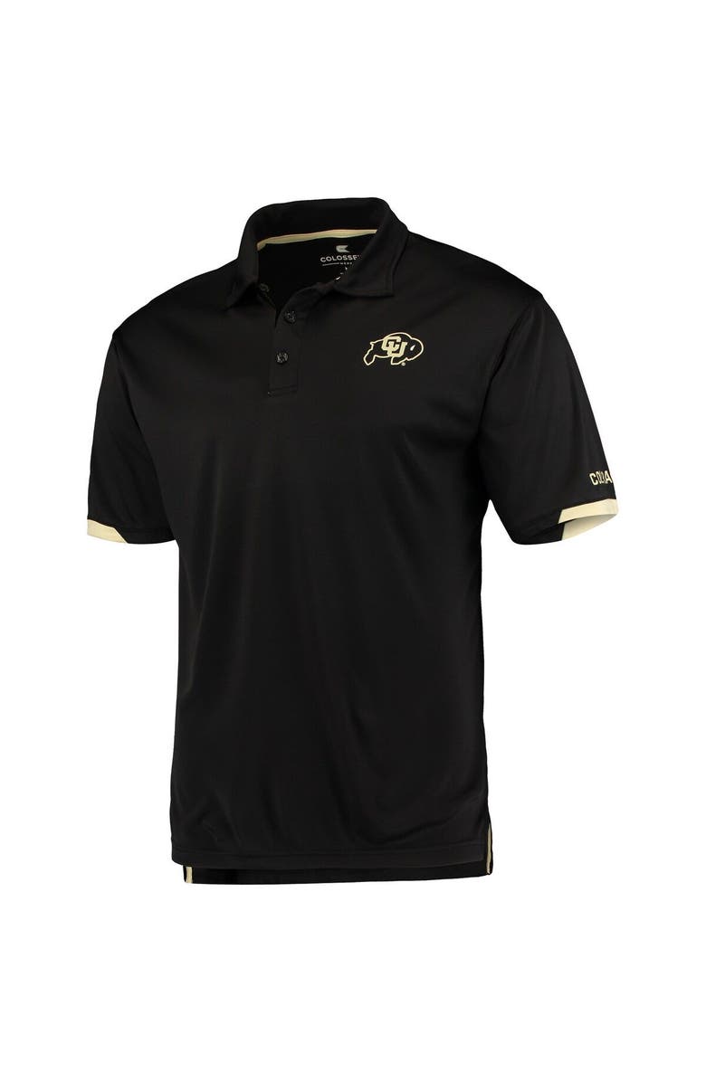 COLOSSEUM Men's Colosseum Black Colorado Buffaloes Santry Lightweight Polo, Alternate, color, Black