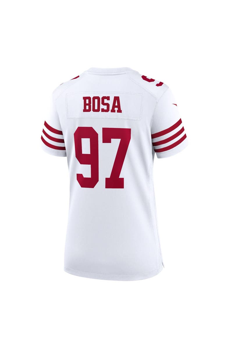 Nike Women's Nike Nick Bosa White San Francisco 49ers Game Jersey, Alternate, color,