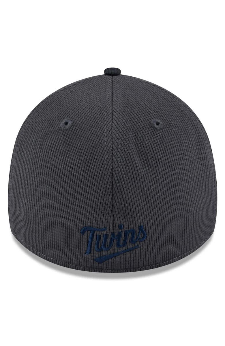 New Era Men's New Era Gray/Navy Minnesota Twins 2025 Batting Practice 39THIRTY Flex Hat, Alternate, color,
