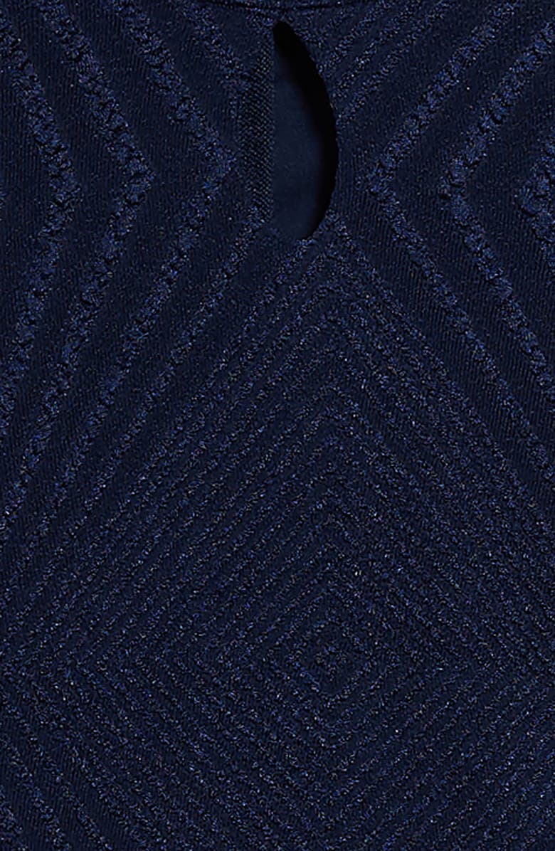 Ava & Yelly Flare Cuff Dress, Alternate, color, Navy