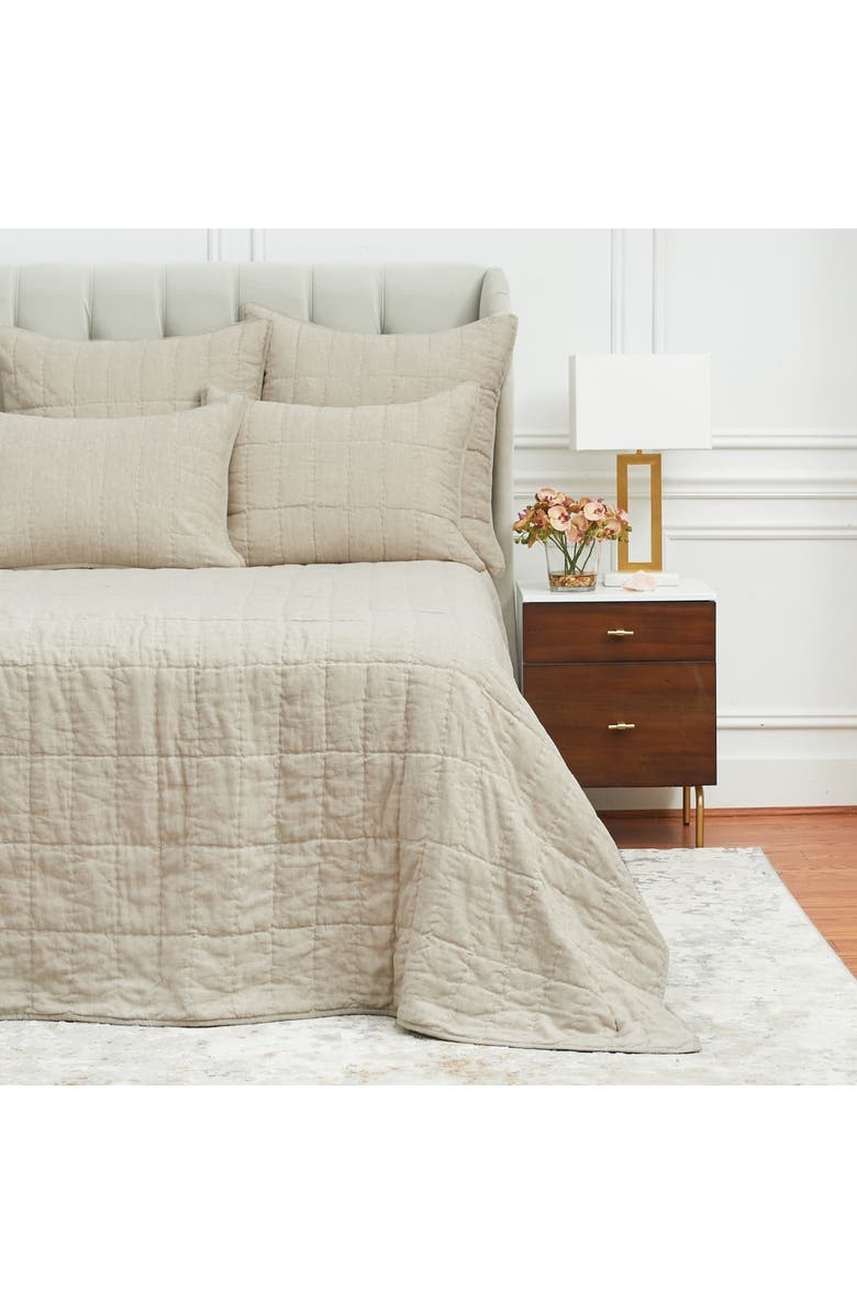 ELISABETH YORK Odine Natural Standard Pillow Sham, Alternate, color, Beige