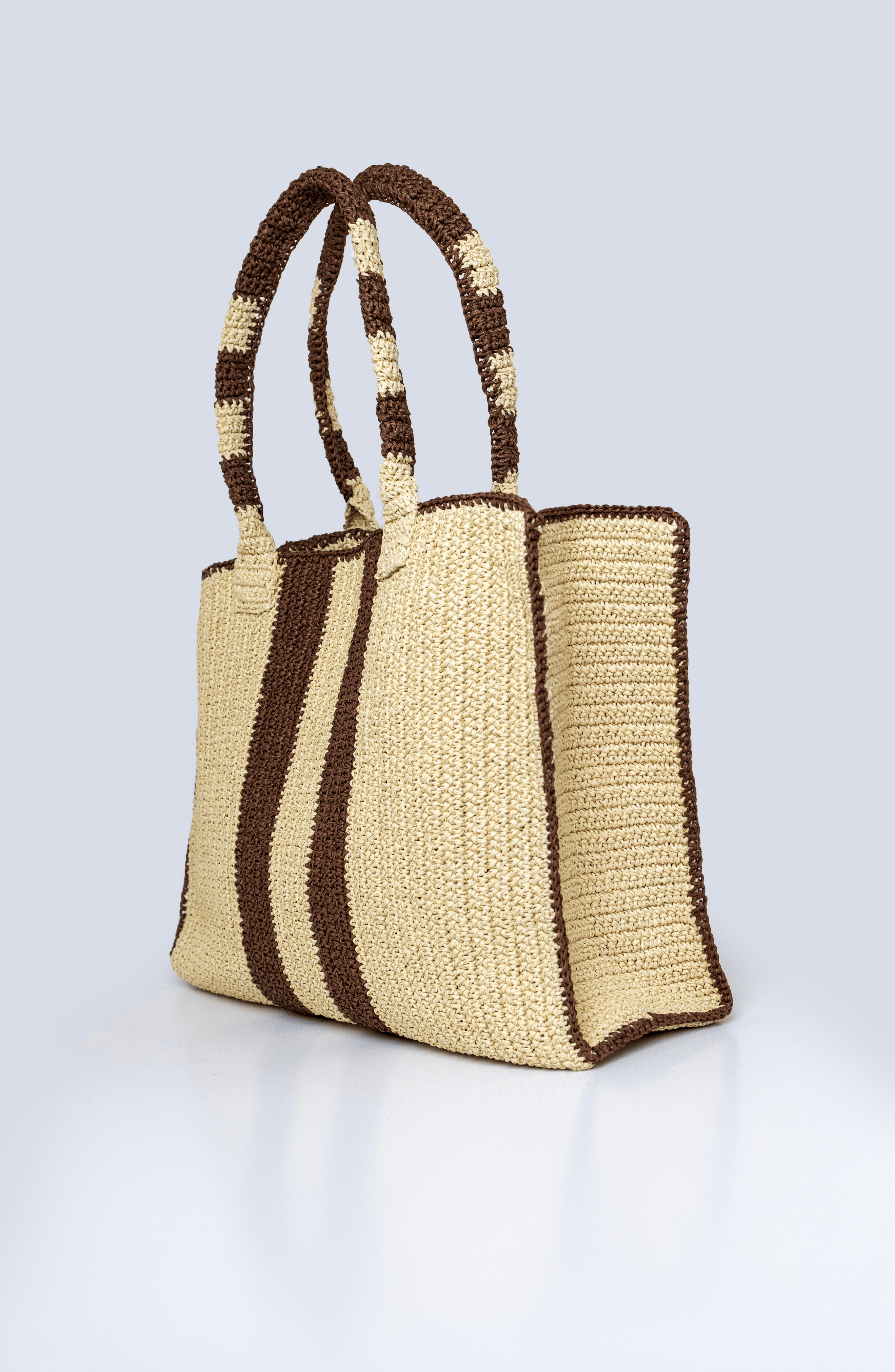 JURGI Riviera Stripe Bag, Alternate, color, Brown Stripe