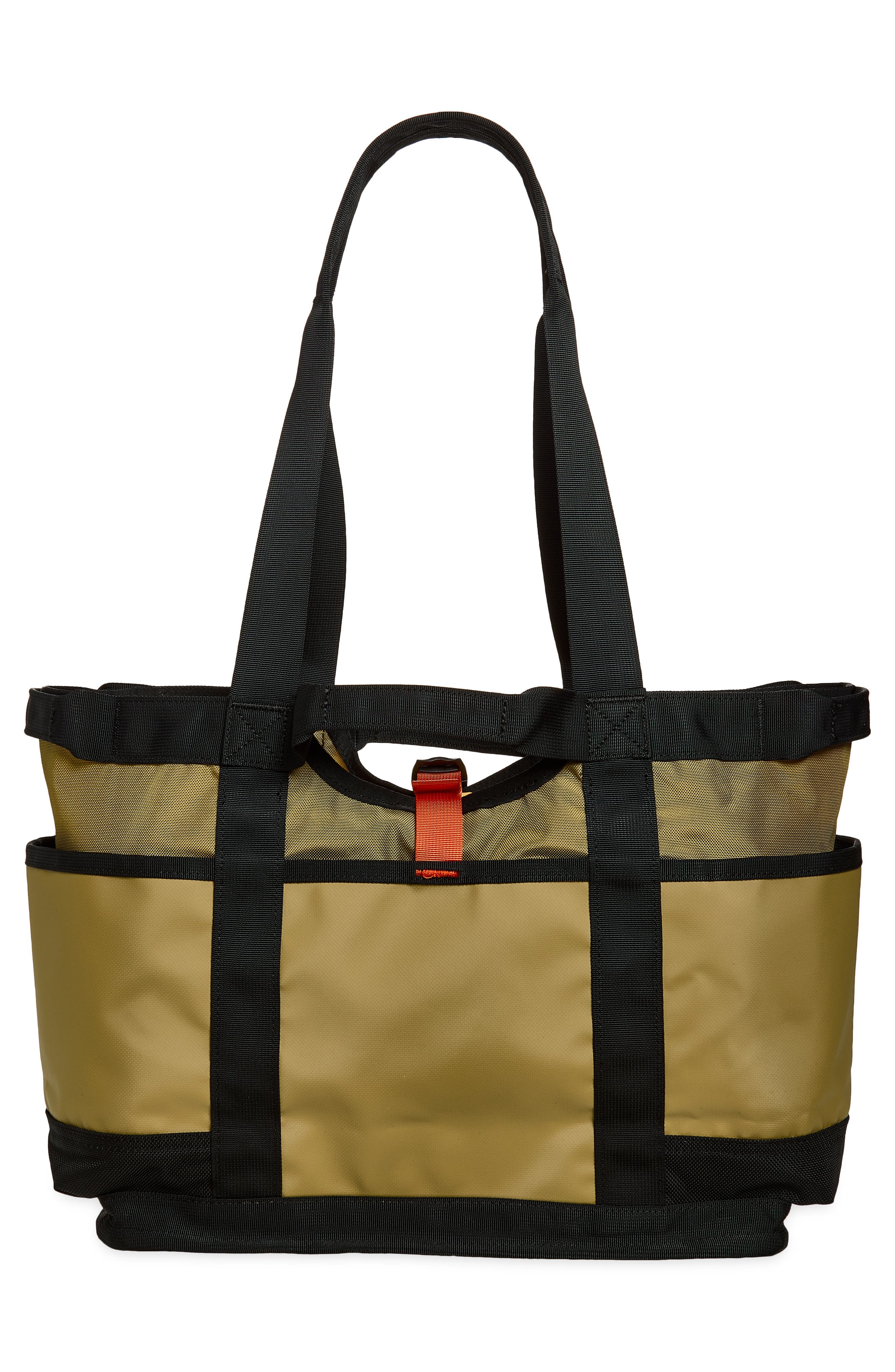 The North Face Base Camp Utility Tote, Alternate, color, Cedar/ Tnf Black/ Lava Red