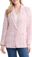 Jones New York Faux Double Breasted Tweed Jacket