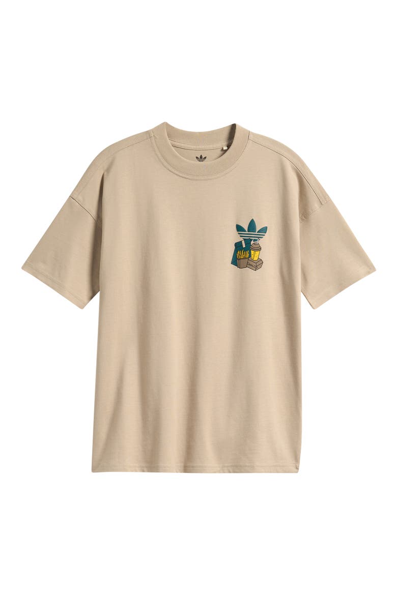 Kids' Fast Food Scooter Graphic T-Shirt, Main, color, LIGHT BEIGE