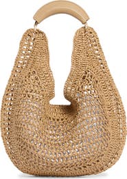 URBAN EXPRESSIONS HANDBAGS Straw Hobo Shoulder Bag