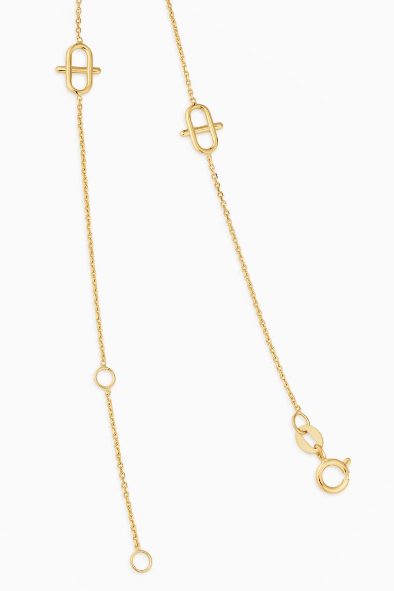 14K Gold Harmony Station Bracelet, Alternate, color, Yellow Gold
