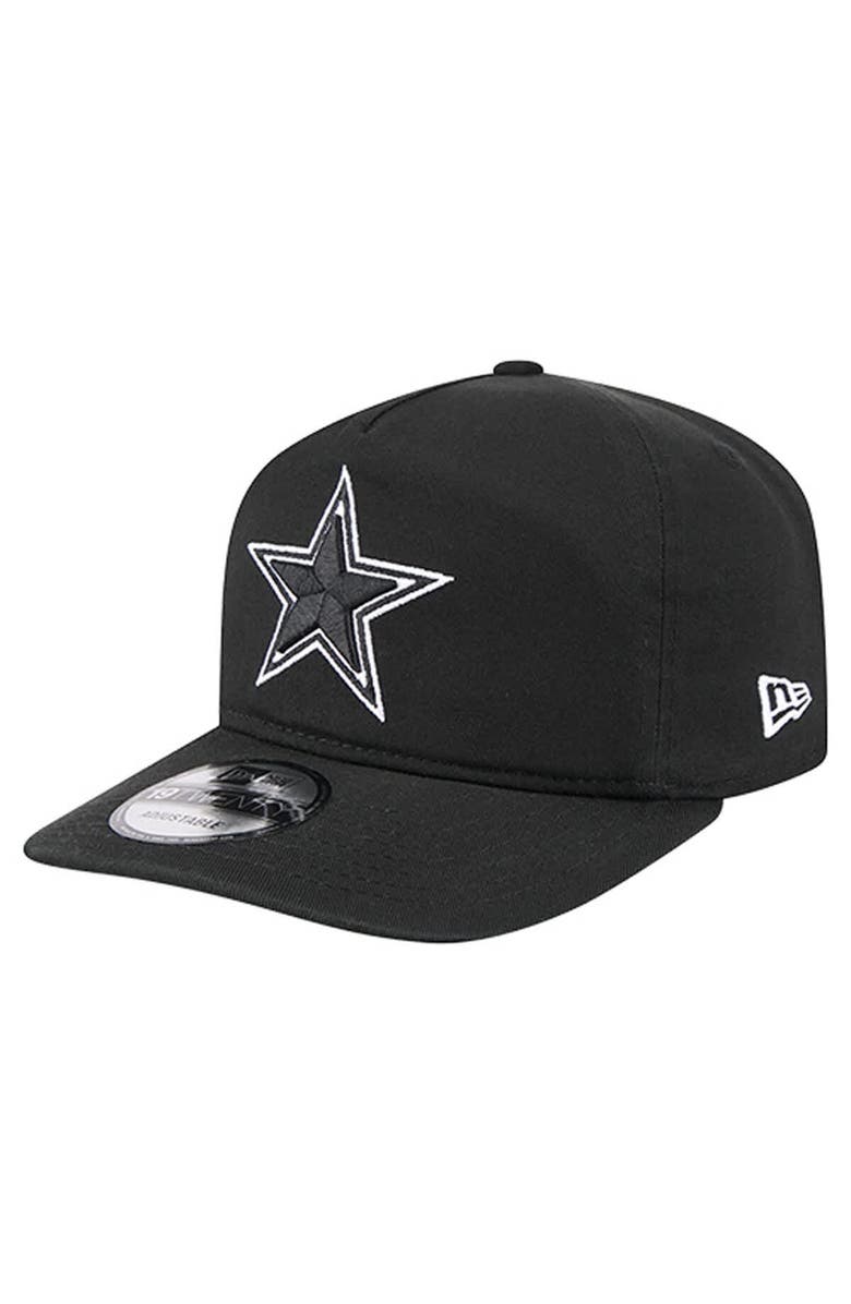 New Era Men's New Era  Black/White Dallas Cowboys 19TWENTY Adjustable Hat, Main, color, Black