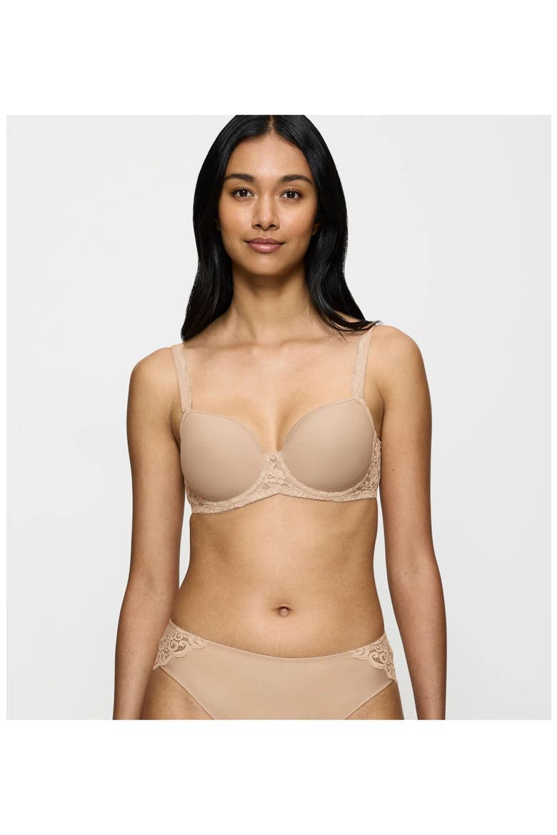 Amourette Wired Padded Bra, Alternate, color, SKIN