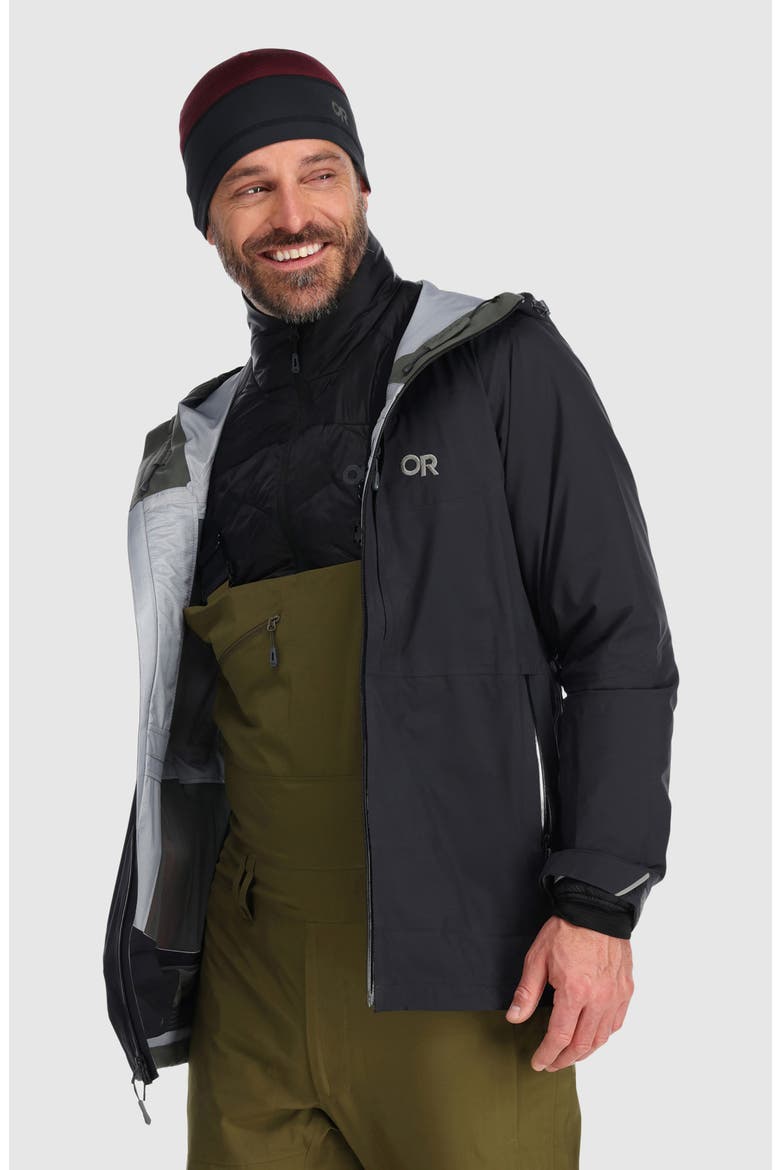 Carbide Pertex® Shield Waterproof Snow Jacket, Alternate, color, BLACK