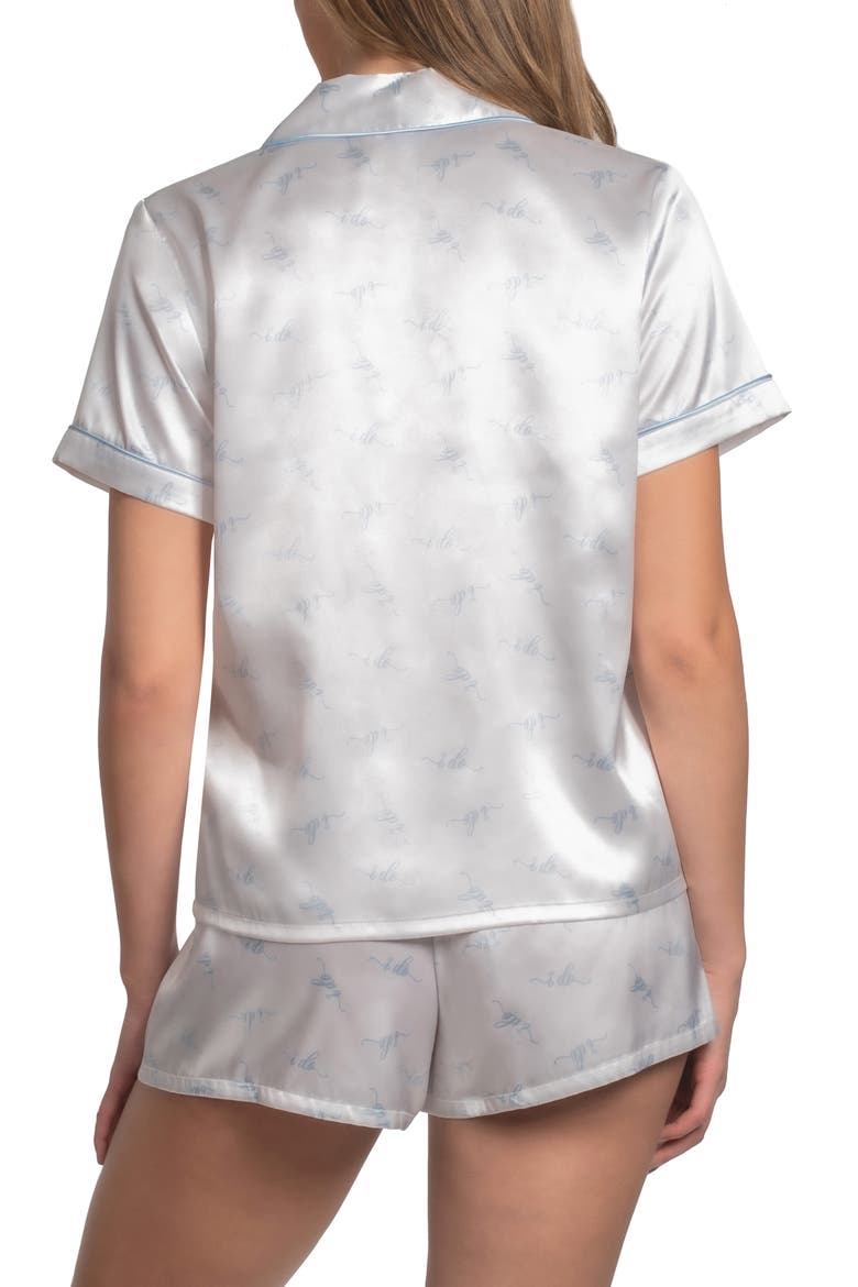 I Do 2-Piece Satin Pajamas, Alternate, color, IVORY