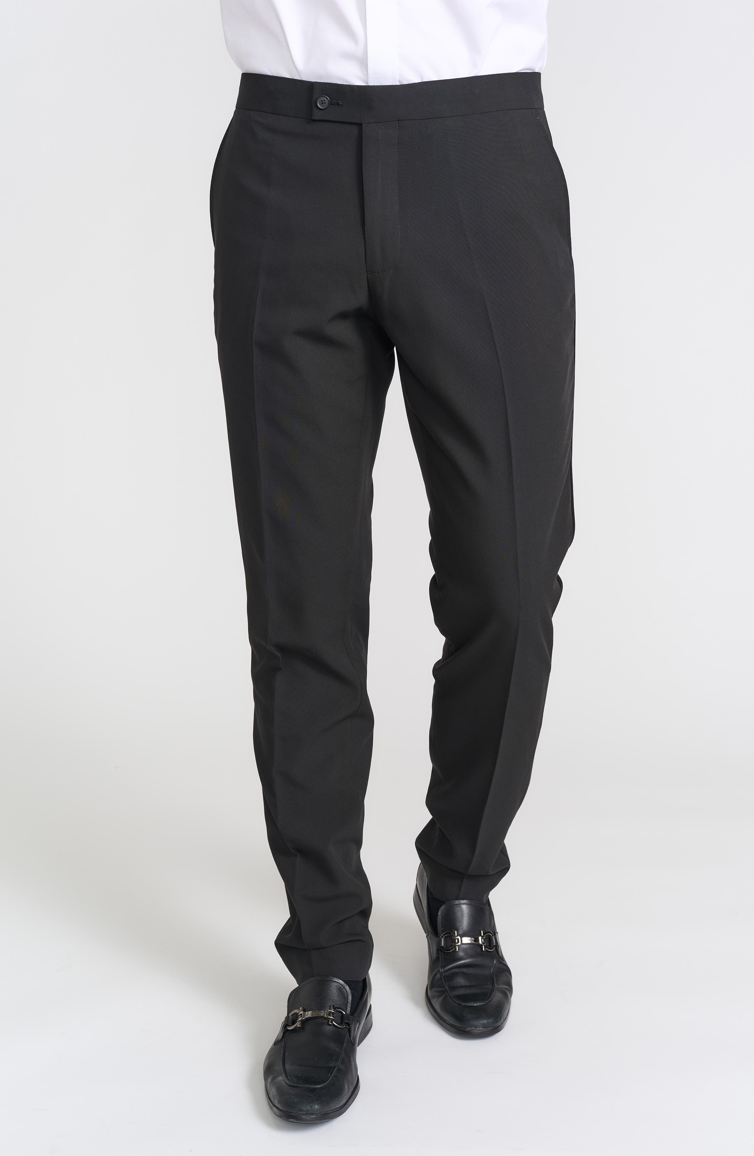 SAVILE ROW CO Slim FIt Tuxedo Pants - 30-34" Inseam