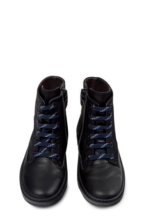 Camper Kids' Kiddo Lace-up Boot In Black