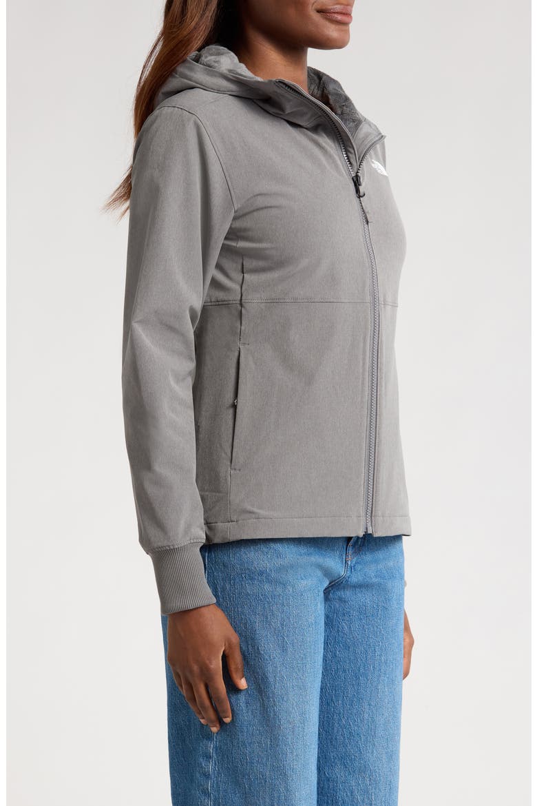 Shelbe Raschel Water Resistant Hooded Jacket, Alternate, color, SMOKED PEARL HEATHER