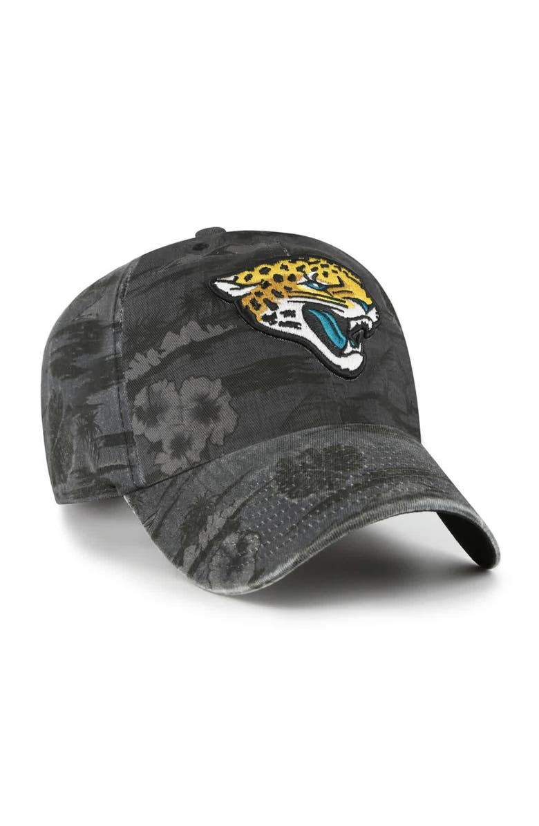 '47 Men's '47  Black Jacksonville Jaguars Fiji Clean Up Adjustable Hat, Alternate, color, Black