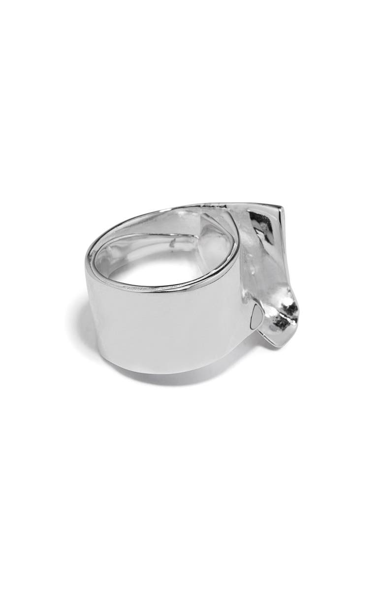 COMPLETEDWORKS Draped Fold Ring, Alternate, color, Silver Plated