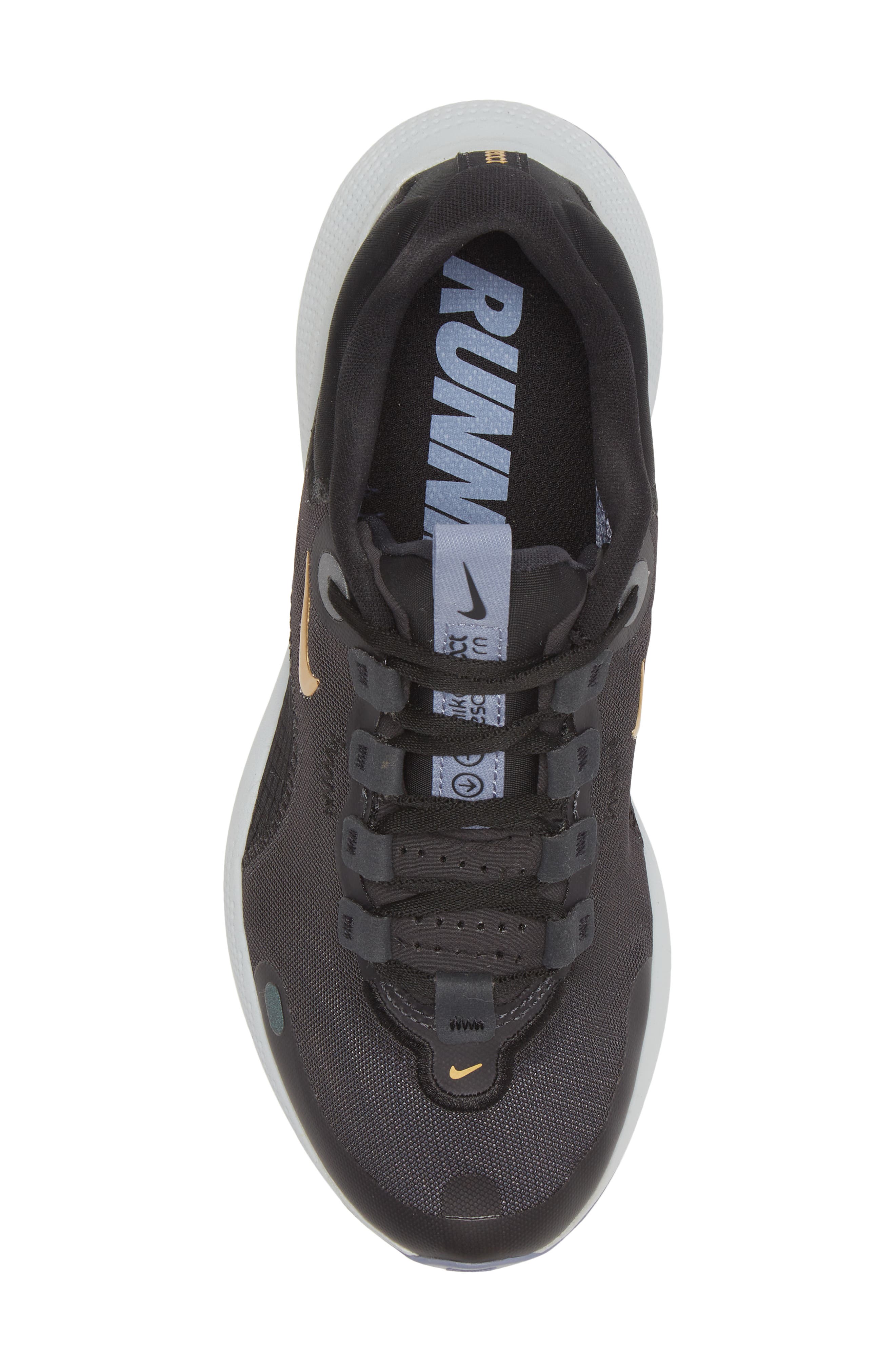React Escape Run Running Shoe, Alternate, color, SMOKE GREY/ GOLD COIN