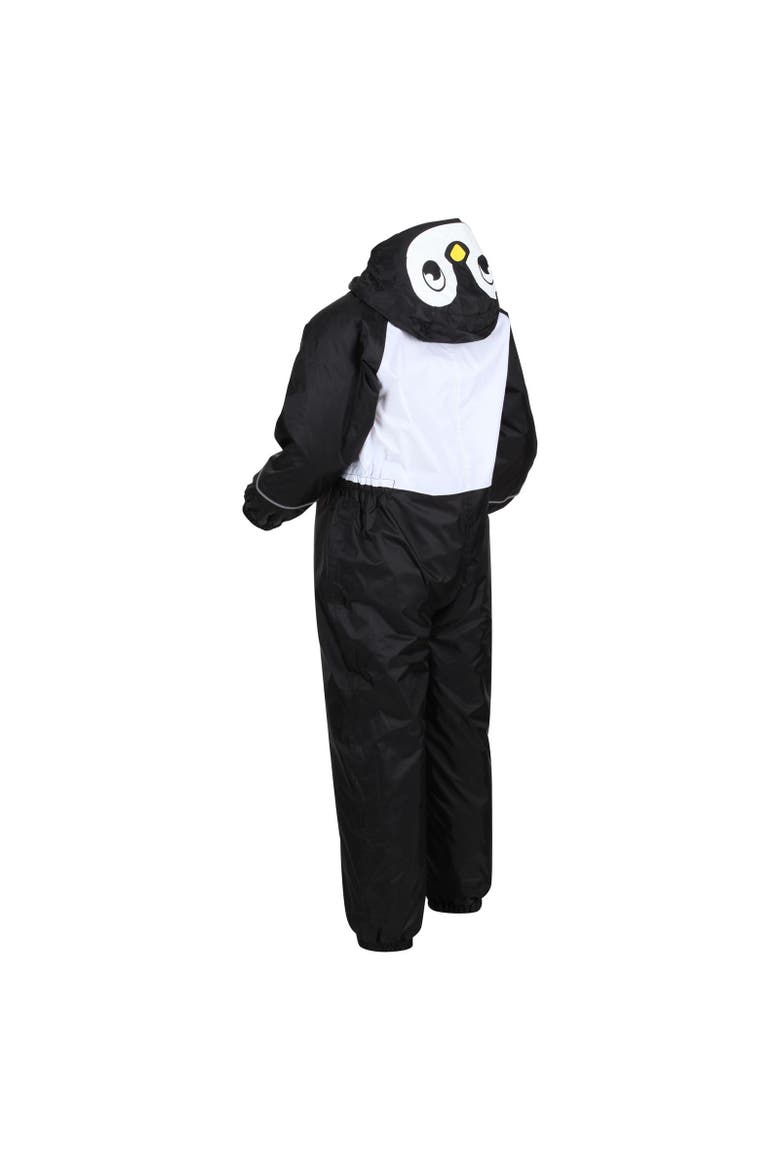Childrens/kids Mudplay Iii Penguin Waterproof Puddle Suit, Alternate, color, Black