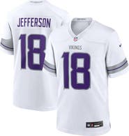 Nike Men's Nike Justin Jefferson White Minnesota Vikings Alternate Game Player Jersey