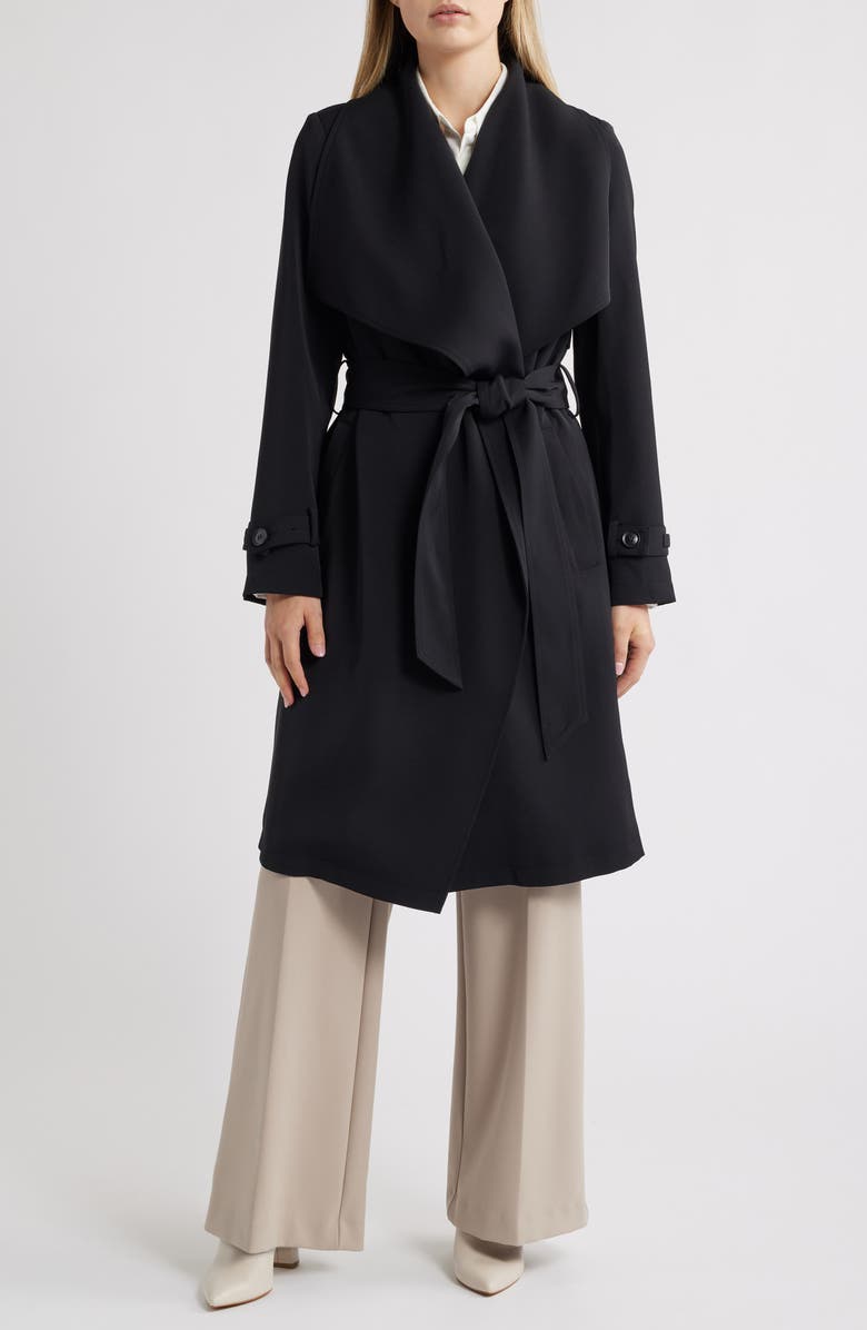 BCBG Max Azria Belted Trench Coat, Main, color, 