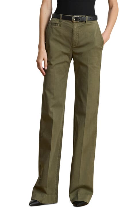 新品未使用 BELPER PLEATED PANTS（GREEN) Amazon.com: Mens Bootcut Flared Pants Flat-Front Stretch