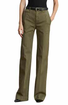 Lauren Ralph Lauren High Waist Flare Stretch Twill Chinos