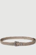 Brunello Cucinelli Braided leather belt with monili