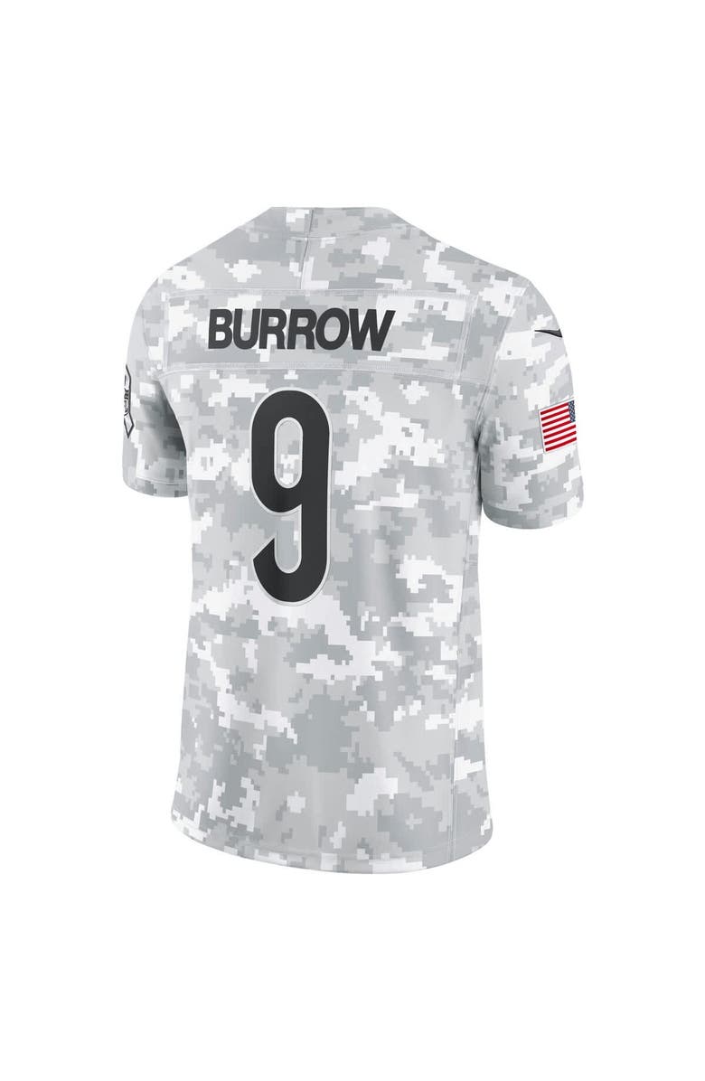 Nike Men's Nike Joe Burrow Arctic Camo Cincinnati Bengals 2024 Salute to Service Limited Jersey, Alternate, color, 