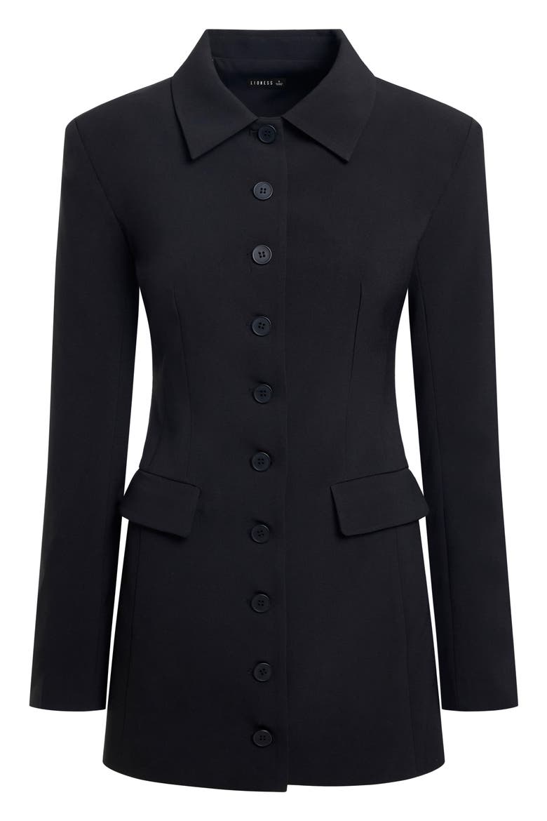 Cheri Long Sleeve Minidress, Alternate, color, INK