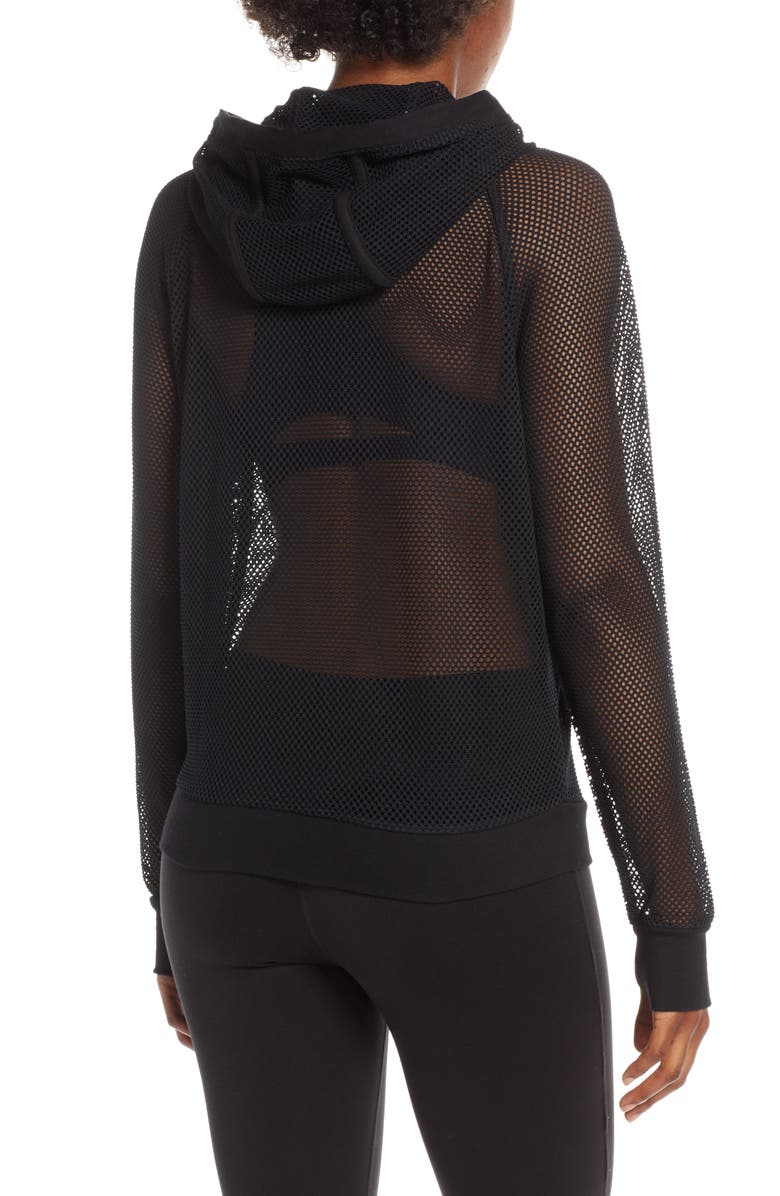 Blanc Noir Surfside Hooded Mesh Jacket, Alternate, color,