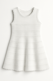 Limeapple Crochet Flare Summer Dress