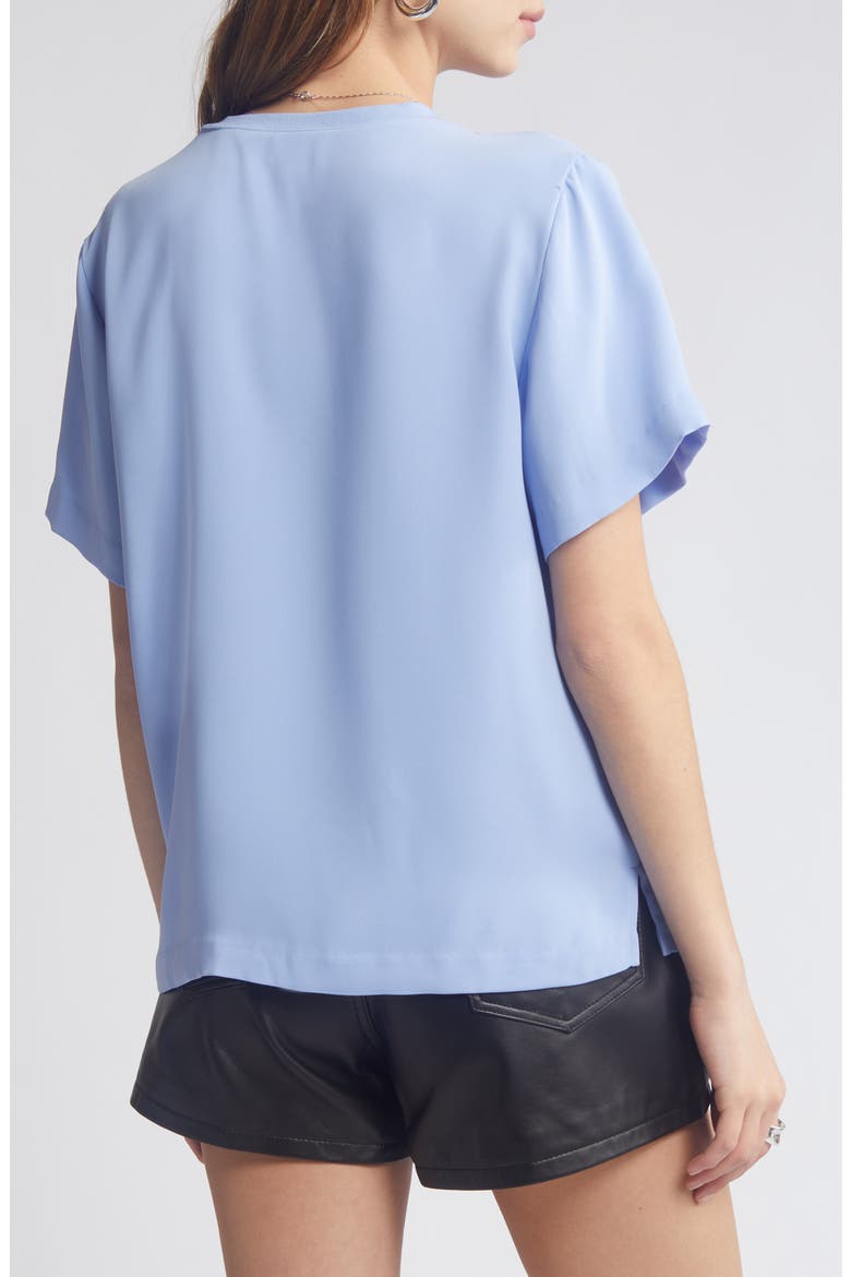 Matte Satin Tee, Alternate, color, BLUE HYDRANGEA