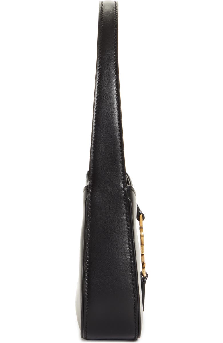 Saint Laurent Micro Le 5 à 7 Leather Hobo, Alternate, color,