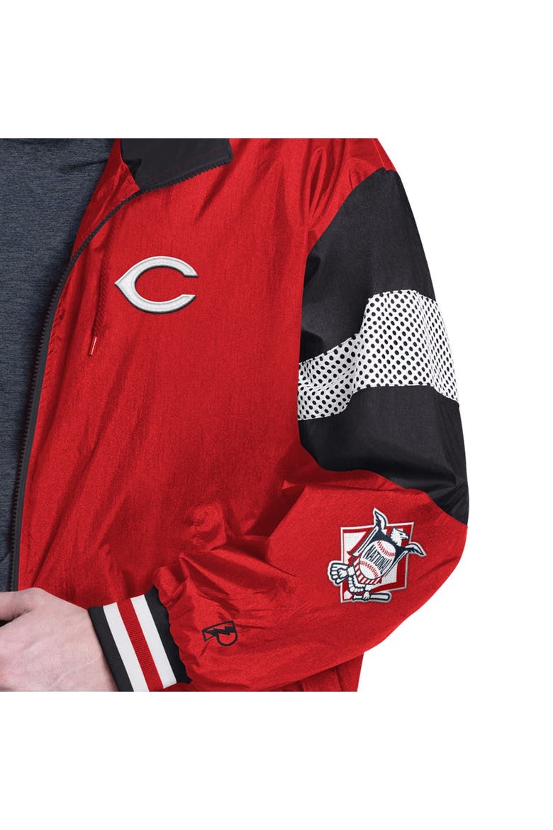 Men's Pro Player Red/Black Cincinnati Reds Legacy Lightweight Full-Zip Hooded Jacket, Alternate, color, Red