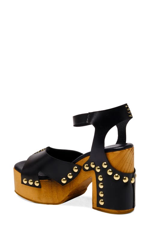 Free People Cecily Ankle Strap Platform Sandal In Black