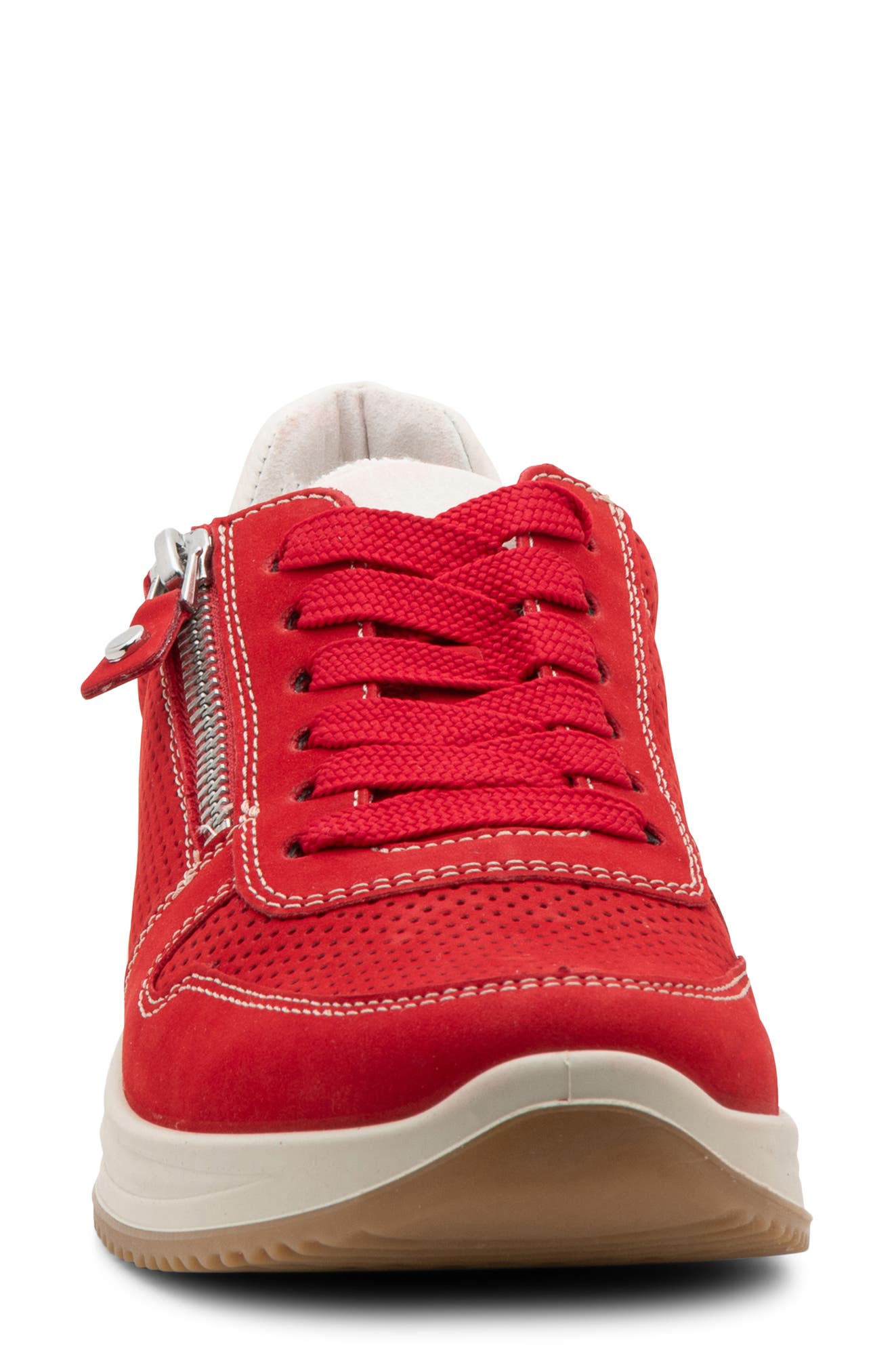ara Opal Zip Sneaker, Alternate, color, Red