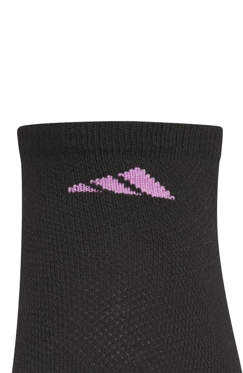 adidas Kids' Athletic Cushioned Low Cut Socks - Pack of 6, Alternate, color, Black