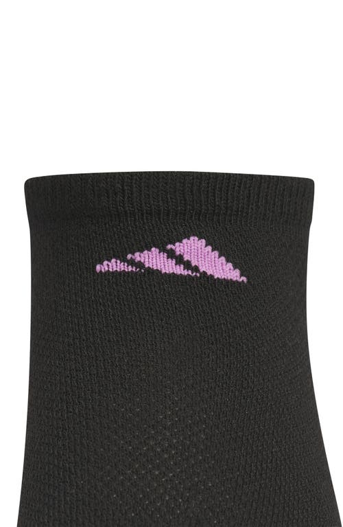 Adidas Originals Adidas Kids' Athletic Cushioned Low Cut Socks In Black/purple/lavender