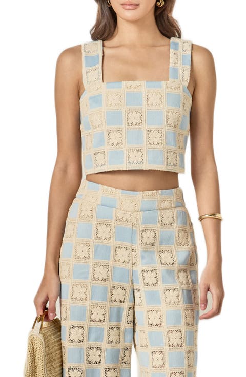 Crochet Inset Crop Top